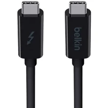 Кабель Belkin Cable USB-C to USB-C Thunderbolt 3 20Gbps 1m Black (F2CD081bt1M-BLK): Тип USB-C - USB-C