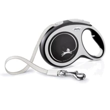 Рулетка Flexi New Comfort L до 60 кг 5 м черная (4000498043721): Тип шнура Лента