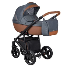 Универсальная коляска 2 в 1 Coletto Modena 9023-CMO-02, 02, серый/коричневый: Тип коляски Универсальная коляска (2-в-1)