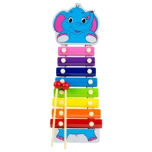 Дитяча іграшка TREETOYS Ксилофон MD0712 дерев'яний (Слоник Блакитний): Виробник TREETOYS