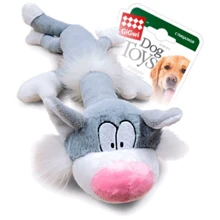 Іграшка для собак Кіт з пищалкою GiGwi Plush плюш штучне хутро 63 см (75227): Виробник GiGwi