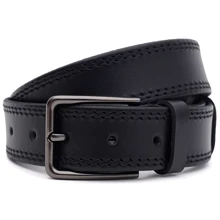 Чоловічий ремінь Borsa Leather чорний (115v1fx71-black): Стать Мужской