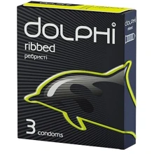 Презервативи DOLPHI Ребристі 3 шт: Тип Для максимального захисту