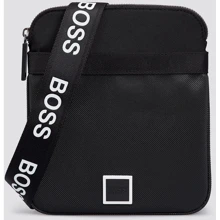 Мужская сумка через плечо BOSS 50437484-001 черная (4046303265971): Пол Мужской