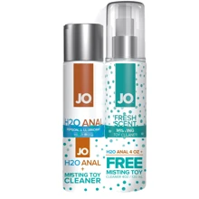 Комплект System JO GWP — ANAL H2O Lubricant 120 мл + Misting Toy Cleaner 120 мл: Для кого Унисекс