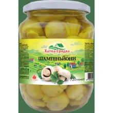 Грибы шампиньоны Хатка-Грядка маринованные целые 720 мл (4820194760032): Объем нетто 720 мл