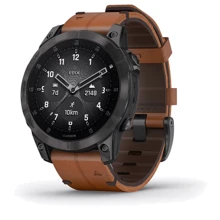 Смарт-часы Garmin Epix (Gen 2) Sapphire Black Titanium with Chestnut Leather Band (010-02582-30): Производитель Garmin