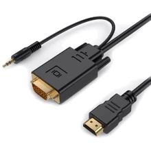 Кабель и переходник Cablexpert HDMI на VGA та стерео-аудио 1.8 м (A-HDMI-VGA-03-6): Тип кабель