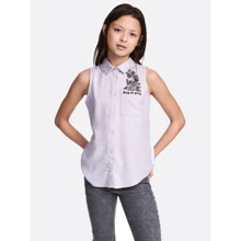 Рубашка H&M 5115476 170 см сиреневая: Тип Рубашки