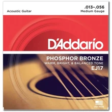 Струна для гитар Струны D`ADDARIO EJ17 PHOSPHOR BRONZE MEDIUM 13-56: Тип Комплект струн
