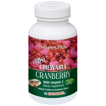Natures Plus Ultra Chewable Cranberry 90 tabs Ультра клюква: Форма выпуска Таблетки жевательные