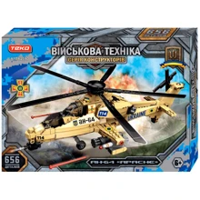 Конструктор Teko Военная техника вертолет AH-64 Apache 656 деталей (62580): Производитель Teko