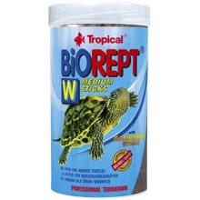 Сухий корм Tropical Biorept W для водоплавних черепах в паличках 250 мл (5900469113646): Призначення Для всеїдних рептилій
