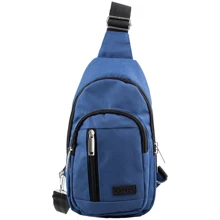 Мужская сумка-слинг DNK Leather синяя (DNK-JOKER-4-BAG-2): Пол Мужской