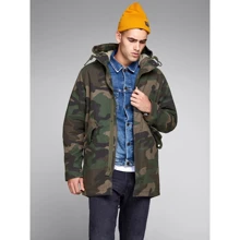 Парка Jack & Jones 23829901 46 зеленая демисезон с капюшоном: Вид Парки