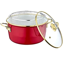 Каструля OMS Collection Red 22 см 3.7 л (10100): Тип Кастрюля-фритюрница