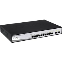 Мережевий комутатор D-Link DGS-1210-10P: Порти только Gigabit Ethernet (10/100/1000)