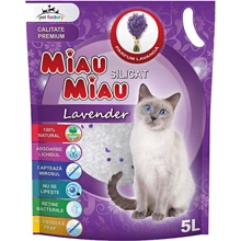 Наполнитель силикагелевый Miau Miau для кошачьего туалета Лаванда 5 л (5949060205930): Вид Силикагелевый