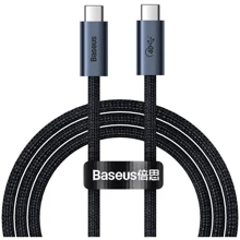 Кабель Baseus Cable USB-C to USB-C Flash Full FeatuRed USB 4.0 100W 1m Tarnish (CASS010014): Тип USB-C - USB-C
