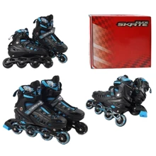 Раздвижные ролики Best Roller колеса PU D-8305 L (39-43) Синие: Цвет синий