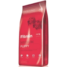 Для щенков средних и крупных пород Fitmin dog medium puppy в возрасте от 2-х до 12-ти месяцев, щенных и кормящик собак 15 кг (ф6472): Тип Сухой корм