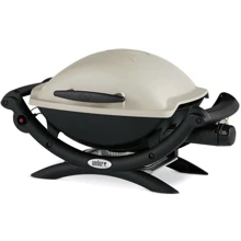 Портативный газовый гриль Weber Q 1000 Titan, серый 50060075: Размер 69x40x36 см