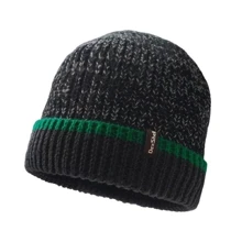 Мужская шапка DexShell Cuffed Beanie водонепроницаемая черная с зеленым S/M 56-58 см (DH353GRNSM): Производитель DexShell