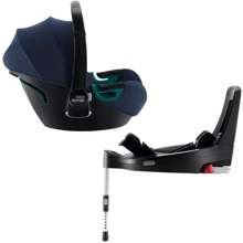 Автокресло BRITAX-ROMER BABY-SAFE iSENSE Indigo Blue с платформой FLEX BASE iSENSE: Группа 0+ (до 13 кг), автокресло-переноска