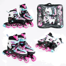 Раздвижные ролики Best Roller колеса PU 94150-L (38-42) Розовые: Цвет розовый