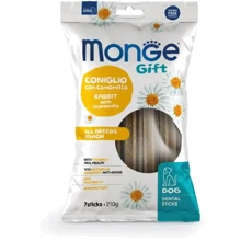 Лакомство Monge Gift Dog All breeds для собак всех пород, кролик с ромашкой 210 г (8009470085595): Производитель Monge