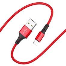 Кабель Borofone USB Cable to Lightning Enjoy 1m Red (BX20): Тип USB-C - Lightning