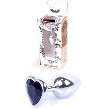 Анальная пробка Boss Series - Jewellery Silver Heart PLUG Black S (BS6400047): Для кого Унисекс