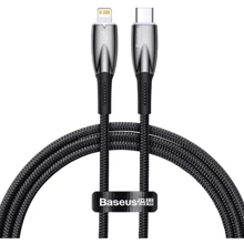 Кабель Baseus Cable USB-C для Lightning Glimmer Series 20W 1m Black (CADH000001): Тип USB-C - Lightning