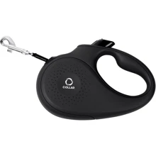 Поводок-рулетка Collar M для собак до 25 кг, 5 м Черный: Тип шнура Лента
