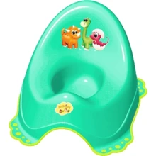 Горшок Maltex Baby Дино с нескользящими резинками Бирюзовый (3910396): Цвет бирюзовый