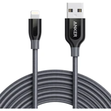 Кабель ANKER USB Cable to Lightning Powerline+ V2 3m Space Grey (A8123HA1): Тип USB 2.0, Lightning
