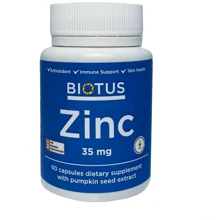 Biotus Zinc, 35 mg, 60 capsules (BIO-530159): Тип Цинк