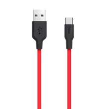 Кабель Hoco USB Cable to USB-C X21 2.4A 1m Black/Red: Тип USB Cable - USB-C