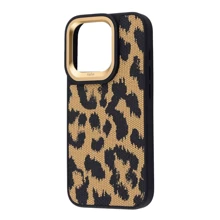 Чехол для iPhone Kajsa Glamorus Collection Gold for iPhone 15 Pro: Цвет золотой