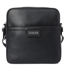 Мужская сумка через плечо Guess Scala Top Zip Crossbody Flat черная (HMSCLAP1358-BLA): Пол Мужской