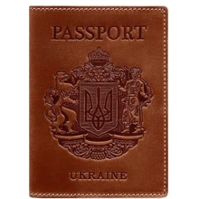 Обложка для паспорта BlankNote светло-коричневая (BN-OP-UA-k): Пол Унисекс