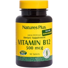 Nature's Plus Vitamin B12, 500 mcg, 90 Tablets (NTP1710): Тип Витамин B