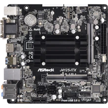 ASRock J4125-ITX: Оперативна пам'ять 2хSO-DIMM DDR4 2400 МГц, до 8 Гб