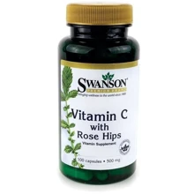 Swanson Vitamin C With Rose Hips, 500 mg, 100 Capsules (SWA-01101): Форма выпуска Капсулы