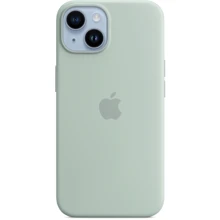 Чехол для iPhone Apple for iPhone 14 Silicone Case with MagSafe Succulent (MPT13) : Цвет зеленый