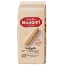 Печенье Bonomi бисквитное Ladyfingers Савоярди 400 г (8002720003257): Вес нетто 400 г