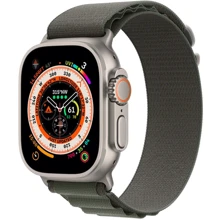 Apple Watch Ultra GPS + Cellular 49mm Titanium Case with Green Alpine Loop - Medium (MQFN3/MQEW3) Approved Витринный образец: Производитель Apple