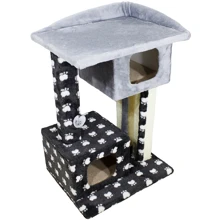 Когтеточка Lucky Pet домик Каньйон мех серая 57x44x79 см (193765): undefined undefined