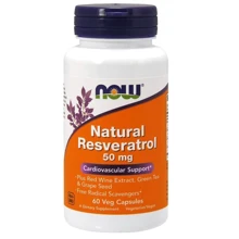 NOW Foods Resveratrol 50 mg 60 veg caps Ресвератрол: Вид Неферментные