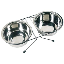Миски Flamingo Dinner Set для собак на підставці 0.38 л 9-13 см (44253): Тип Набори для годування